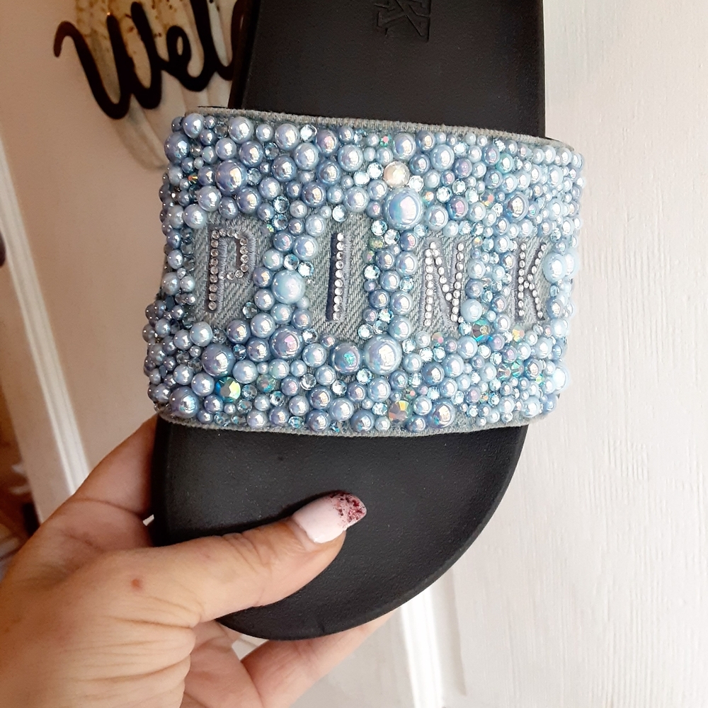 Looking for opinions! Vs pink bling slides